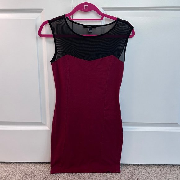 Red Bodycon Style Dress from F21 Size Small - Picture 3 of 3